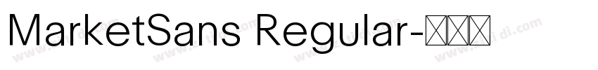 MarketSans Regular字体转换